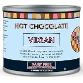 Double Donut Dairy Free Hot Chocolate Mix, Vegan, 12 Oz | Non-dairy vegan hot chocolate mix for a smooth, rich cocoa drink; c