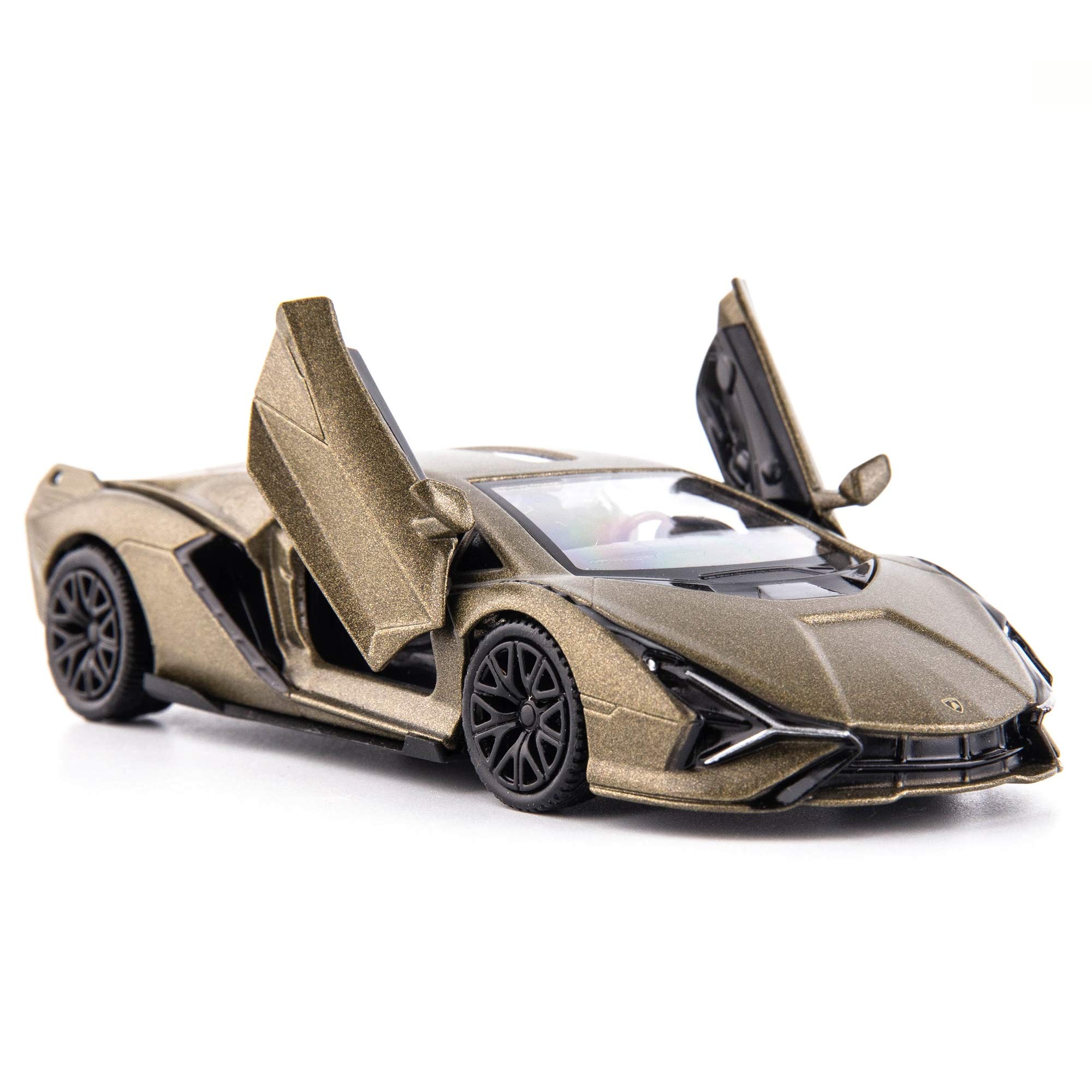 TGRCM-CZ 1/36 Scale Lamborghini Sián FKP37 Diecast Model Car, Zinc Alloy Pull Back Toy Vehicle, Collectible Car for Kids Boys Girls Gift, Green