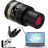 SWIFT EP2M 2-MP 1920 * 1080 Digital Eyepiece Microscope Camera, fits 23.2 mm eyepieces &amp; Most trinocular phototubes, S-Viewer for Measuring &amp; Annotation, Compatible with Windows 7&ndash;11 &amp; macOS