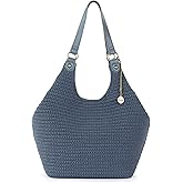 The Sak Roma Shopper In Crochet, Double Shoulder Straps, Maritime