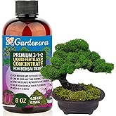 Premium Liquid Bonsai Plant Fertilizer - 3-1-2 Concentrate for Indoor Plants and Flowers by Gardenera | Organic Plant Food for Bonsai - 8oz