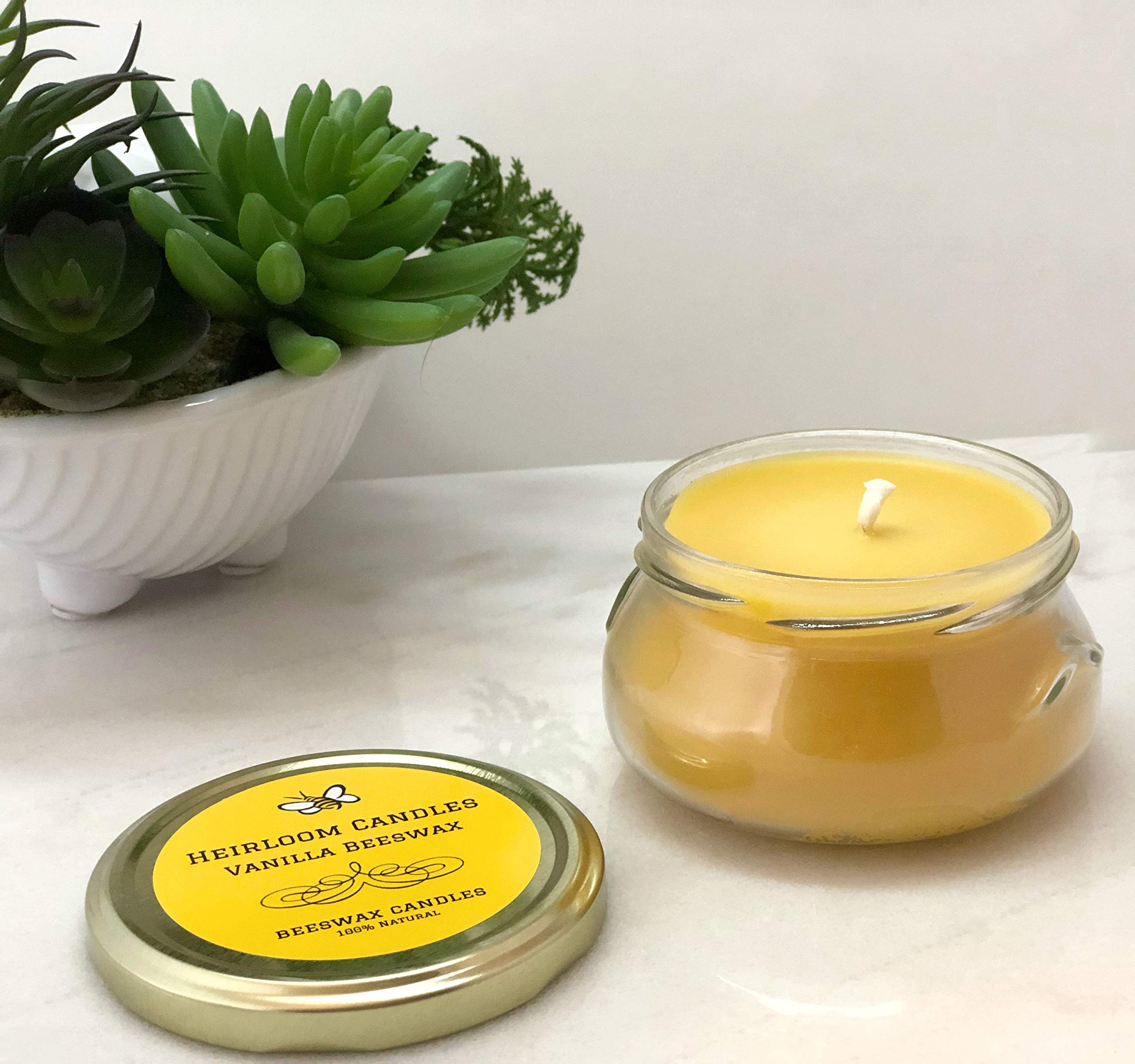 Big Dipper Wax Works AG8HAR Pure Lavender Beeswax Candle in