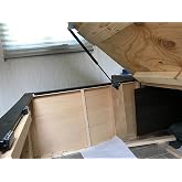 Hatchlift Products RV Bedlift - Small Compartment 24" - 30" with Lightweight Mattress, Camper Shell, Gas Shocks for Truck Pic