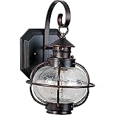 Maxim Portsmouth - 8 Inch 1 Light Outdoor Wall Lantern in Early American Style