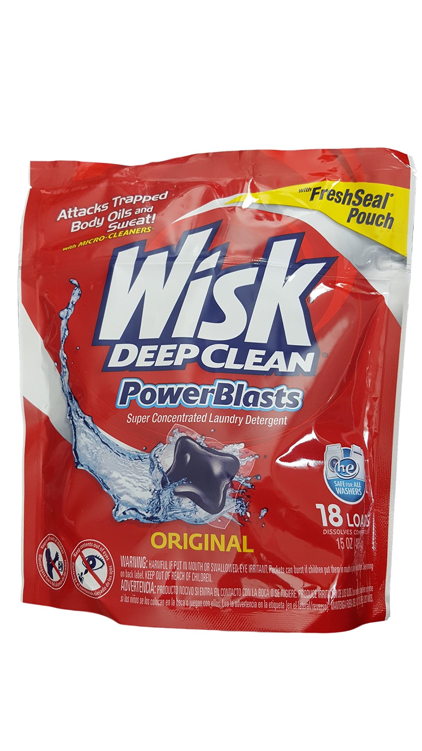Wisk Deep Clean Liquid Laundry Detergent Plus Oxi Complete
