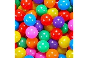 GUESVOT Ball Pit Balls Plastic Balls for Ball Pit Crush Proof Balls 2.2" Set for Toddlers Ball Pit for Play Tent Tunnels Indoor/Outdoor
