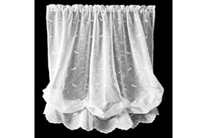 COMMONWEALTH HOME FASHIONS Commonwealth Hathaway Rod Pocket Balloon Shade in White