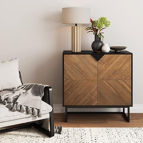 Nathan James Enloe Modern Sideboard Buffet Storage Accent Cabinet