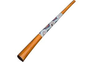 Australian Treasures - Didgeridoo 130 cm - wood - with aboriginal paints - didgeridoo for beginners