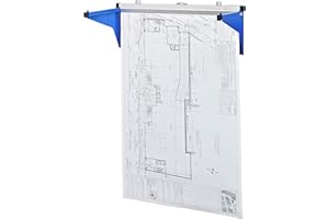 ADIR CORP. Adir Blueprint Wall Rack - Blueprint Plans Organizer and Construction Plan Holder - Poster Display and Map Rack for Office and Home