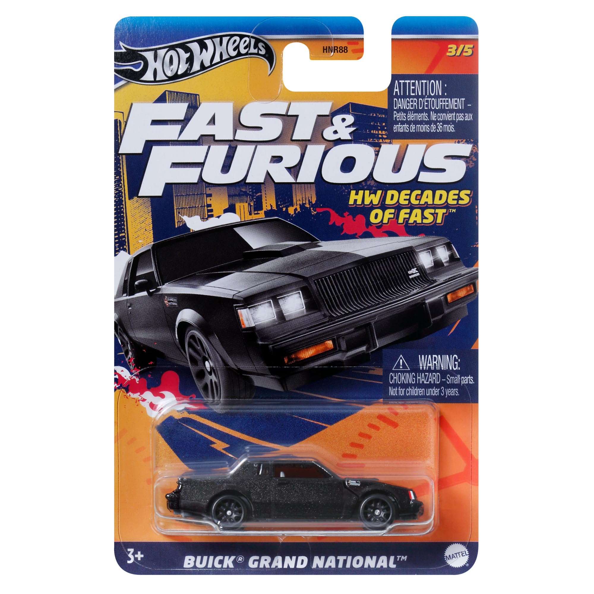 Hot Wheels HRW43 HW Decades of Fun Fast & Furious: Buick Grand National 3/5