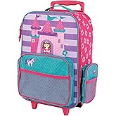 Stephen Joseph Kids Classic Rolling Luggage, Kids Luggage, Toddler Rolling Travel Carry On, Kids Suitcase with wheels,