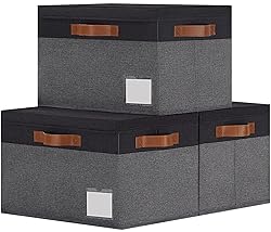 GhvyenntteS Fabric Storage Bins with Lids 3