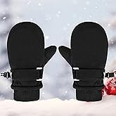 XITOTAHAYE Waterproof Winter Mittens for Toddlers Baby Girls & Boys - Thermal Insulated Snow Gloves for Warm Fleece Lined