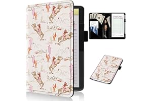 EDGFRTOIO Server Book for Waitress - Leather Server Wallet Western Pink Waitress Book&Waitstaff Organizer, Restaurant Guest Check Book Holder Money Pocket Presenter Fit Server Apron, Cowgirl Wild West