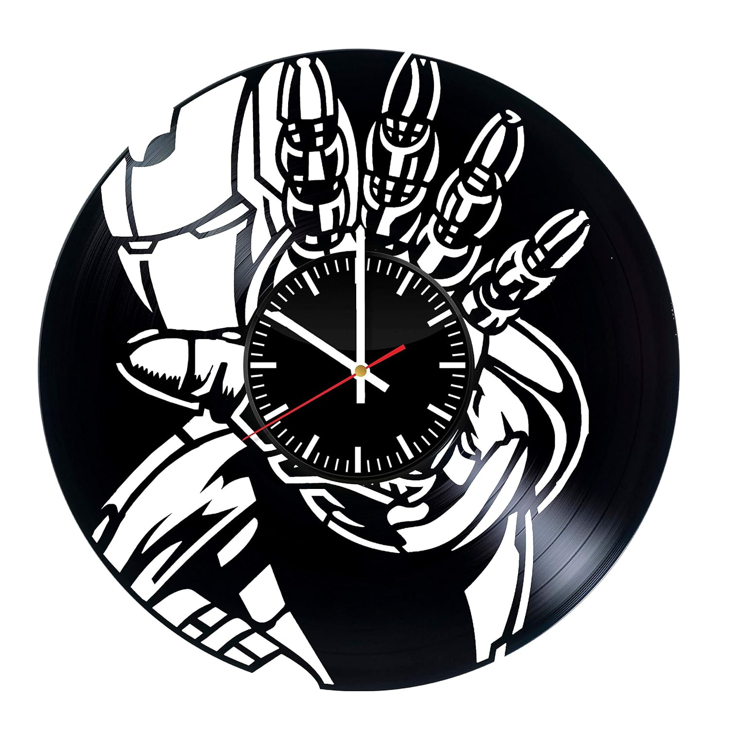 Amazon Com Iron Man Art Vinyl Record Wall Clock Get