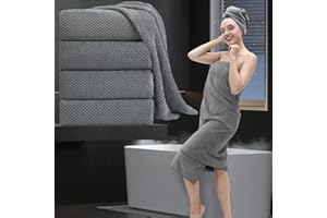 MAGGEA Extra Large Bath Towel Set of 4 (35"x70"),Oversized Bath Sheet Super Soft Highly Absorbent Jumbo Bathroom Towel Set Microfibers Quick Dry Shower Towel for Hotel,Bathroom,Guest,Spa,Gym (Dark Gray)
