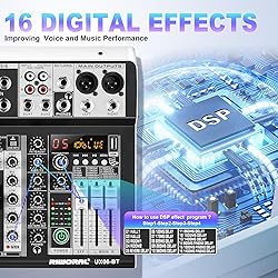 6 Channel Audio Interface Sound Board Mixing