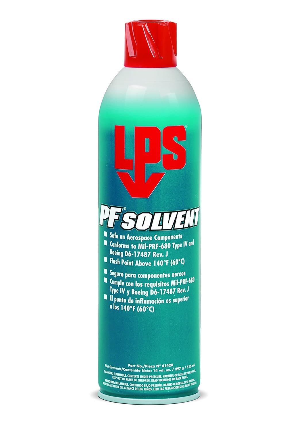 LPS PF Solvent, 14 oz Aerosol (Pack of 12) Industrial