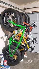 StoreYourBoard Fat Tire Bike Wall Rack - Holds 2 Bikes, 5" Wide Wheels, 100 lbs view 3