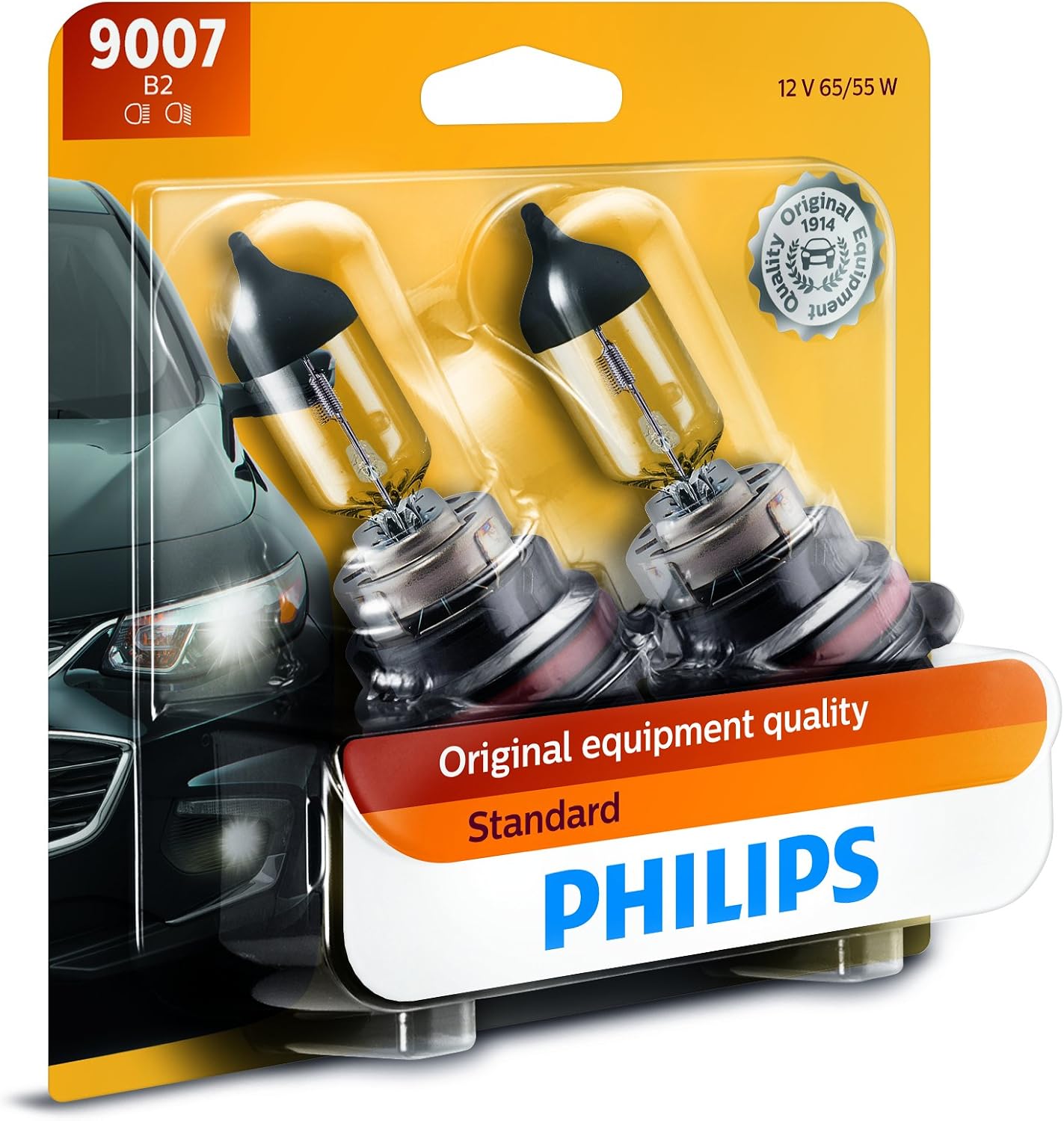 thumbnail image 2 of 2x 9007 55W Halogen Xenon Headlight Bulbs – 6000K White – Mad-Carparts 2 of 4