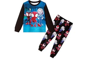 YGHEART Toddler Boys Shirt Set Kids Tee Top And Pant Long Sleeve Hero T-Shirt Cute