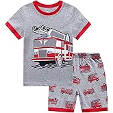 RKOIAN Little Boys Short Sleeve Pajamas Sets Toddler 100% Cotton Pjs Kids Sleepwears