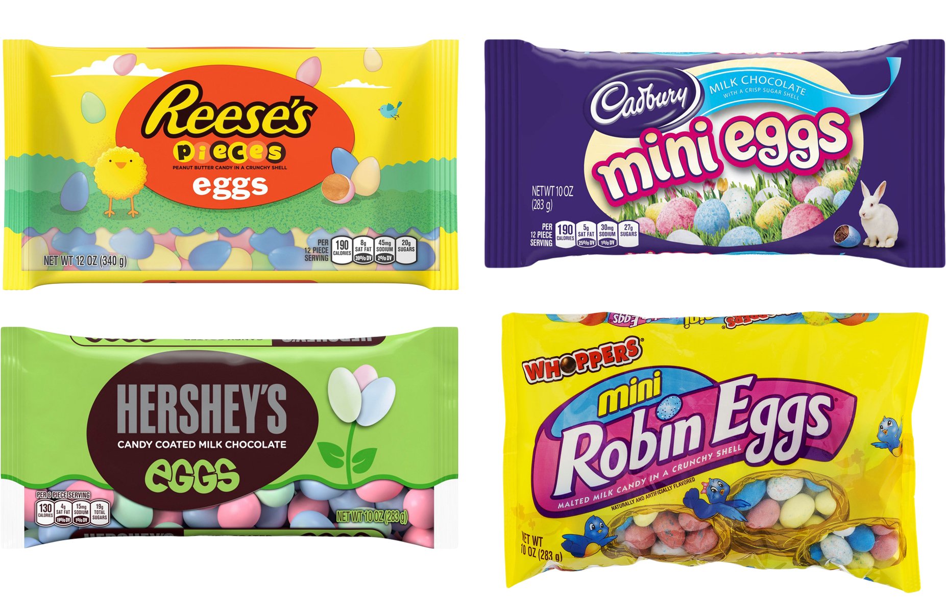 MILK CHOCOLATE CANDY COATED MINI EGGS VARIETY CANDY Reeses Hershey