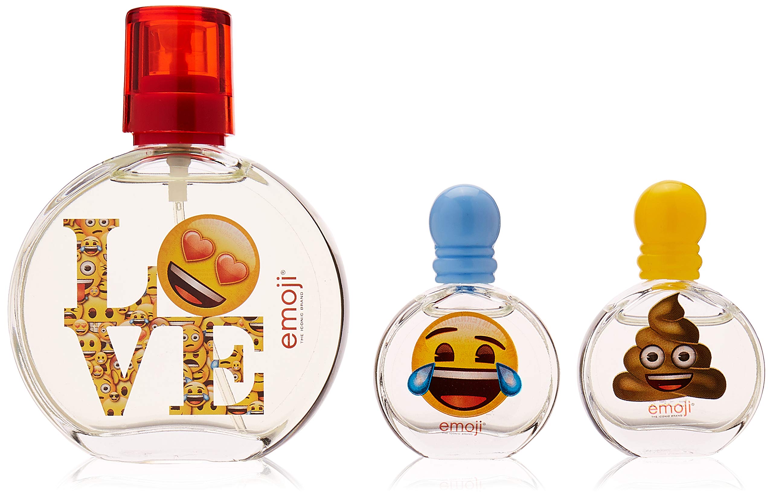 Emoji For Kids 4 Pc Gift Set 1.7Oz Edt Spray, 0.24Oz Edt Splash (Mini), 0.24Oz Edt Splash (Mini), Door Hanger