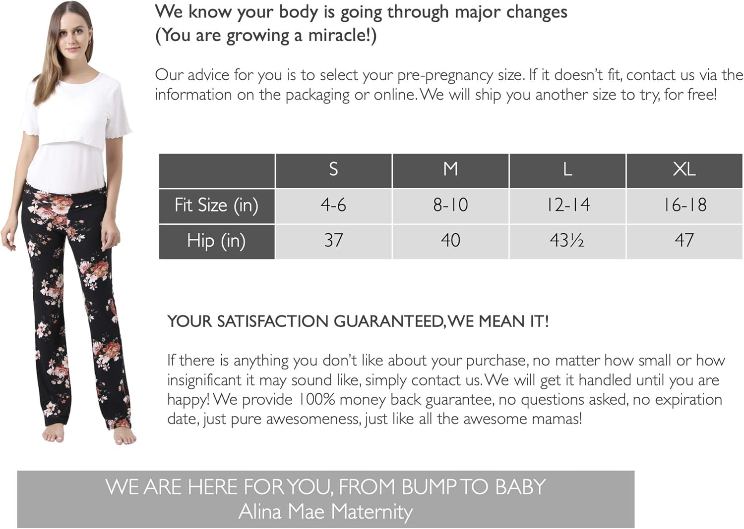 Women Maternity Pants Stretchy Comfy Wide Soft Palazzo Elastic Pregnancy Lounge Trousers at  Women’s Clothing store