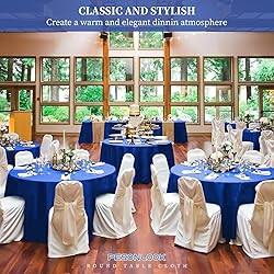 Pesonlook 12 Pack Round Tablecloth 90inch-Royal