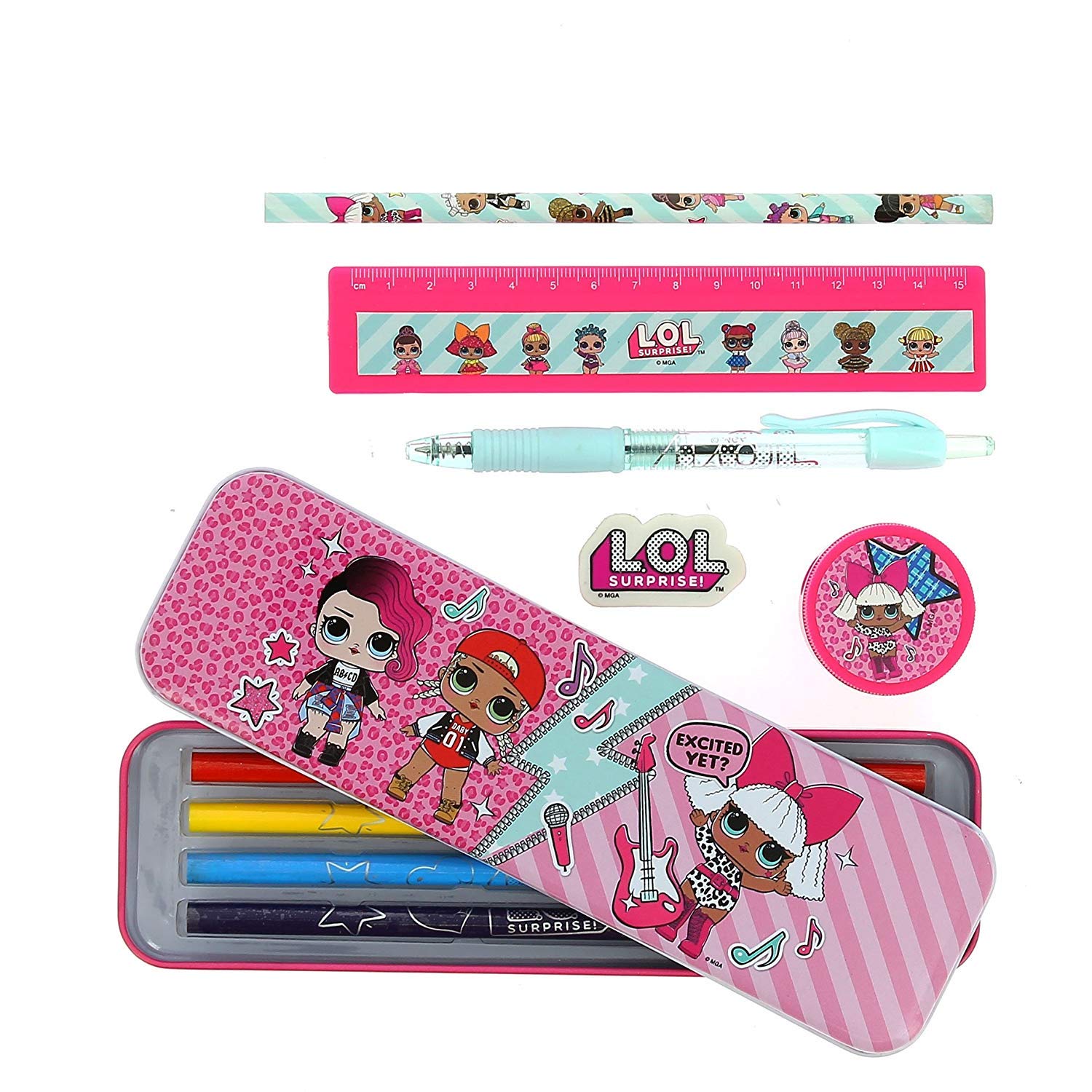 LOL Surprise! Large Stationery Kit for Girls LOL Dolls Series 1 Limited Edition School Set for Girl