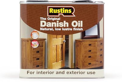 Rustins DANO2500 Original Danish Oil 2.5L Rich Natural Glow Wood Finish