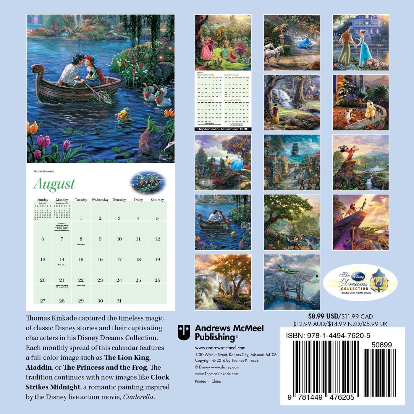 Thomas Kinkade The Disney Dreams Collection 2017 Mini Wall Calendar Amazon Co Uk Thomas Kinkade 7432117051072 Books