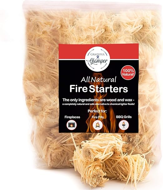 Amazon Com Fire Starter Tumbleweed 36 Nuggets Get Your Charcoal