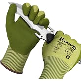 Schwer 2 Pairs A7 Cut Resistant Fishing Gloves, Touchscreen, CR3009, S | Sandy Nitrile Coated, Superior Grip, Ideal for Fishing, Hunting, Hiking, Cycling, Climbing, Outdoor Activities and Sports