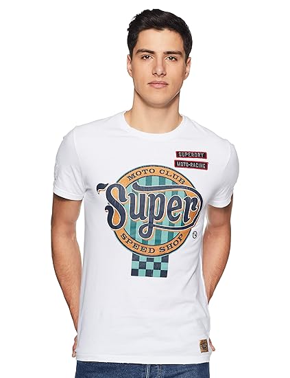 superdry plain white t shirt