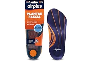 Airplus Plantar Fasciitis Orthotic 3/4 Length Shoe Insole- Foam Shell & Gel Heel - Deep Heel Cup, Full-Foot Arch Support - Soft Cushioning & Stability-APMA Certified-Fits Most Shoes & Boots - Unisex