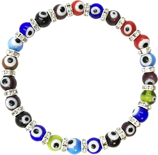 LuckyEye Murano Bracelet Evil Eye Jewelry 2280 (Multicolor) Amazon