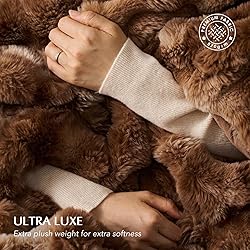 EverGrace Ultra Soft Luxury Fluffy Faux Rabbit Fur