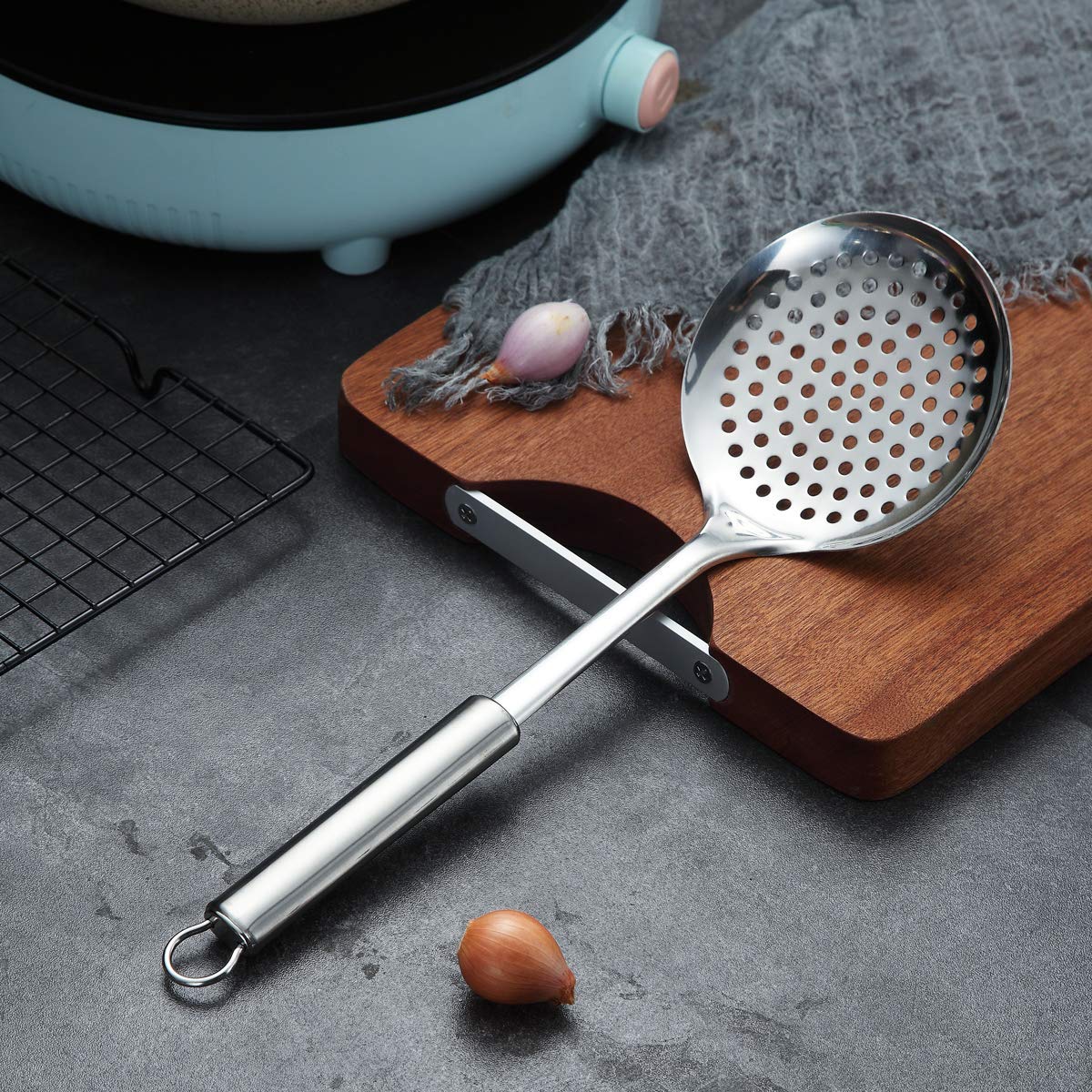 Berglander Skimmer, Stainless Steel Strainer, Cooking Skimmer, Slotted Spoons, For Cooking, Strainer Spoon, Metal Kitchen