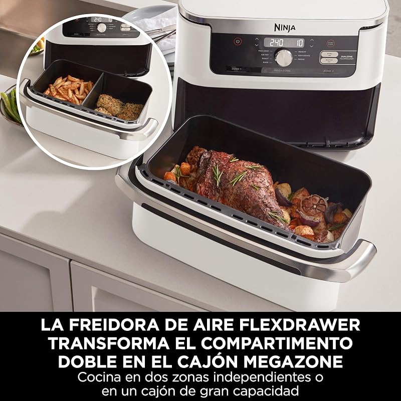 Foodi FlexDrawer, Freidora de Aire con Zona Flex, Blanco