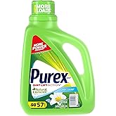 Purex Liquid Laundry Detergent, Natural Elements Linen &amp; Lilies, 75 Fluid Ounces, 57 Loads