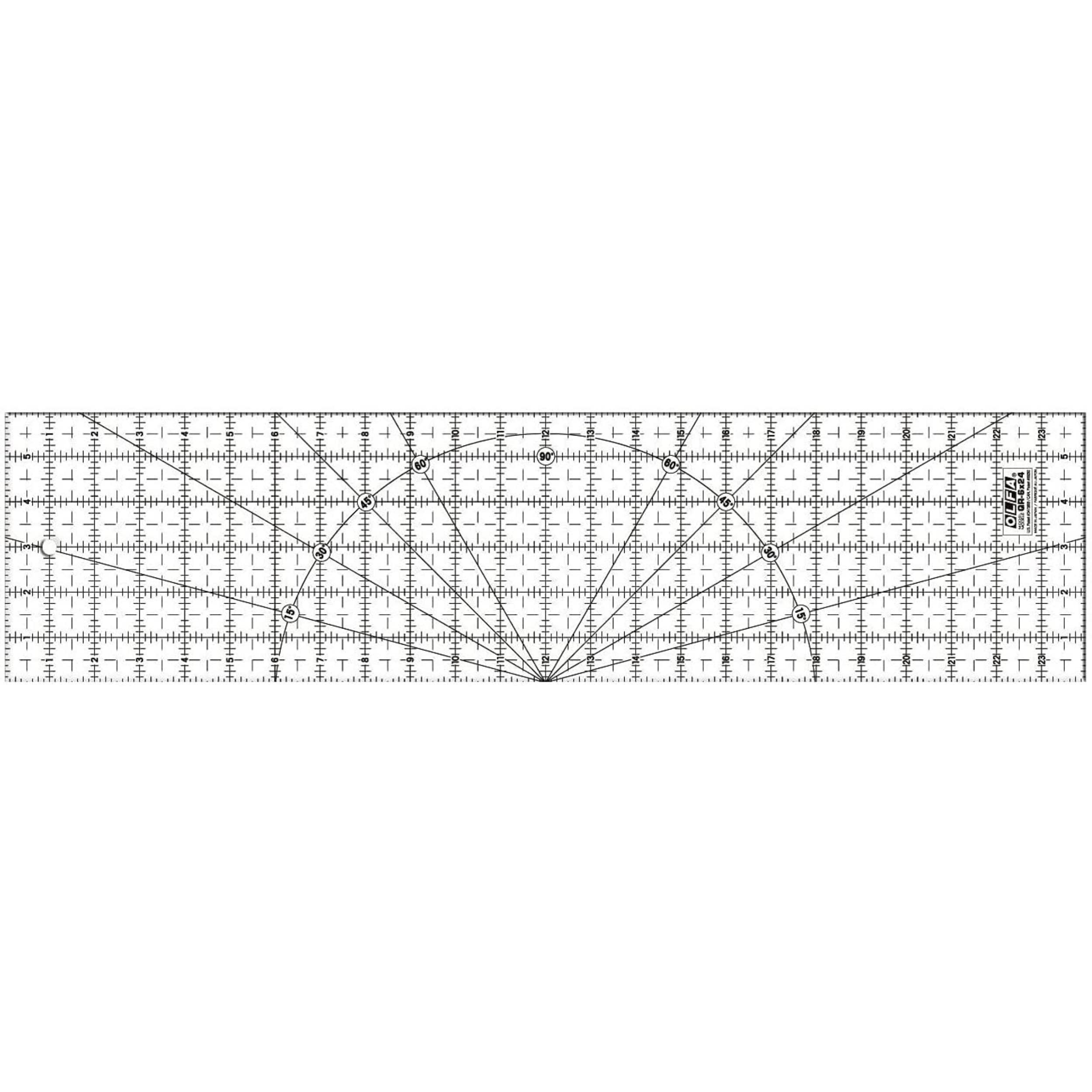Olfa 6 x 24-Inch "The Essential" Frosted Advantage Non-Slip Ruler