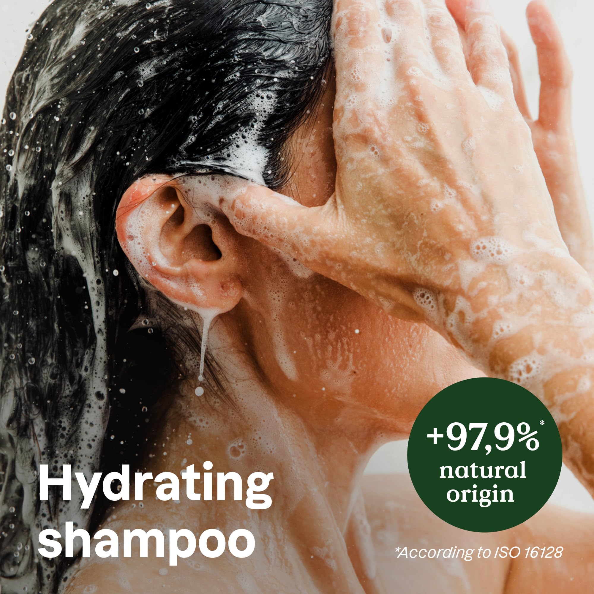ATTITUDE Hydrating Shampoo, Peppermint & Sweet Orange, EWG Verified with Essential Oils, Vegan & Plant-Based, Aluminum Bottle, For Dry and Damaged Hair, 16 Fl Oz