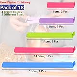 OUTTELL 18 Pcs Food Bag Clips, Reusable Plastic Seal Clips, 4 Colors view 2