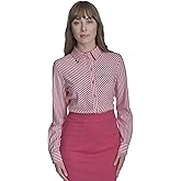 Tommy Hilfiger Womens Long Sleeve Button Up Collared Shirt