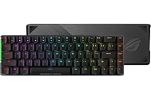 ASUS ROG Falchion NX 65% Wireless RGB Gaming Mechanical Keyboard | ROG NX Red Linear Switches, PBT Doubleshot Keycaps, Wired / 2.4G Hz, Touch Panel, Keyboard Cover Case, Macro Support,Black