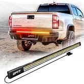 OPT7 Redline 48" 1-Piece Tailgate Light Bar, Sequential Amber Turn Signal | Aluminum, Weatherproof Rigid Triple Row LED Truck Dynamic Taillight Strip