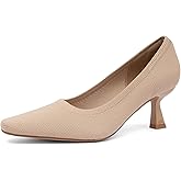 NEWBELLA Women's Breathable Fabric Pumps - Comfortable Stiletto Heels for Commuting & Daily Wear, Office Dress Shoes